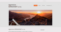 Desktop Screenshot of agentura-sipkovsky.com