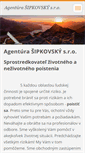 Mobile Screenshot of agentura-sipkovsky.com