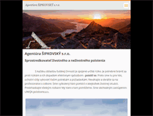 Tablet Screenshot of agentura-sipkovsky.com